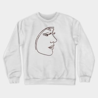 Retro Swimming Girl, Vintage Swimmer Crewneck Sweatshirt